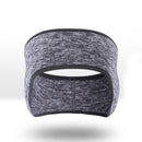 Winter Warm Double-Layer Fleece Scarf Neck Cover for Women Men (Light Gray)