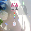 Diamond Drill Rainbow Collection Crystal Prisms Wind Chime (Two Gnomes) Newly