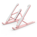 Laptop Support Holder Foldable Notebook Tablet Cooling Stand (Pink) Newly