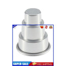 Cake Pan - 3 Tiers Pudding Cupcake Bakeware DIY Chocolate Cake Mold (L)