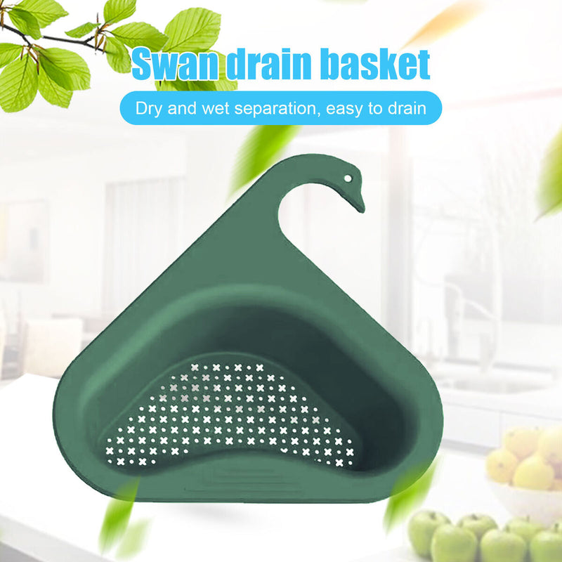 Drain Basket 2 Pcs Corner Hanging Sink Strainer Basket Sponge Included Newly