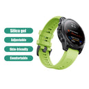26mm Silicone Strap for Garmin Fenix 7X/6X/5X/5X Plus/3 Sport Watch (Green)