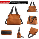 Shoulder Messenger Handbags Women Large Totes Crossbody Bags (Light Brown)
