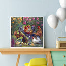 Garden Chickens 5D DIY Full Drill Diamond Painting Picture Rhinestone Mosaic Art