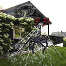 #A 7m Halloween Spider Web Scene Layout Props Simulated Spider for Haunted Hou