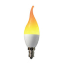 Matefielduk E14 3W LED PC Lamp Dimmable Flame Effect Anti-UV Emulation (2835SMD