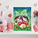 Cat Mouse Colouring Oil Canvas Pictures DIY Hand Painted Paint By Numbers Kit