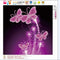DIY-5D Diamond Embroidery Purple Butterfly Painting Cross Stitch Home Decor