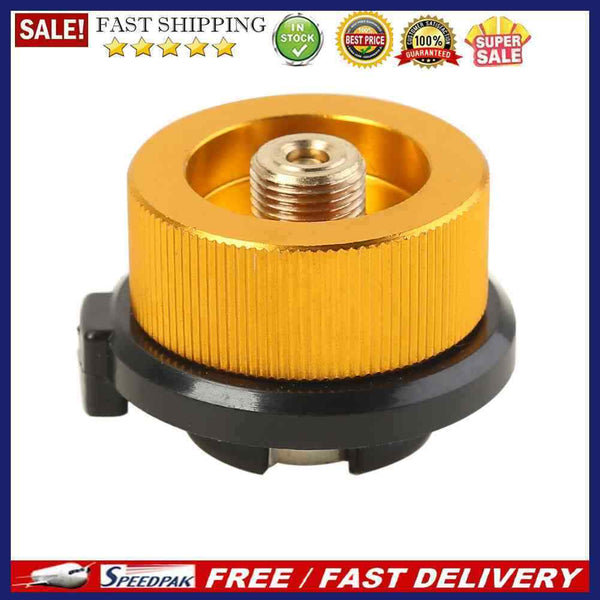 Hiking Stove Auto-off Connector Conversion Head Long Tank Gas Bottle Conver