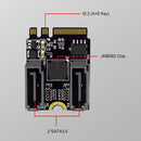Converter Adapter Cards SSD M.2 A/E Key NGFF to 2 Ports SATA3.0 Expansion Card