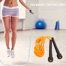 Workout Sport Adjustable Skipping Rope Fitness PVC Jumping Rope (Orange)