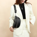 Simple Chest Bag Cowhide Leather Saddle Fanny Pack Phone Pouch Travel Belt Purse
