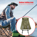 High Back Folding Camping Chair & Removable Pillow Moon Chair (Army Green)