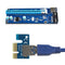 15pcs USB 3.0 PCI-E Express 1x 16x Extender Riser Card Adapter Power Cable