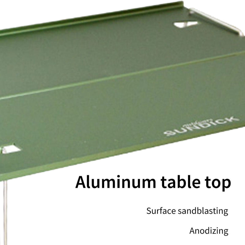 Outdoor Folding Mini Table Portable Collapsible Compact Table (Green) Newly
