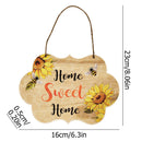 Welcome Door Sign, Sunflowers Bee Wall Plaque, for Festival, Porch, Front Door