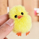 Real Mink Fur Ball Chick Duck Charm Phone Purse Pendant Chain V9T9 Key 5cm E5P4