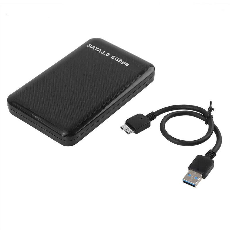2.5 inch USB3.0 to SATA 3.0 HDD Hard Disk Drive External Case Box (Black)