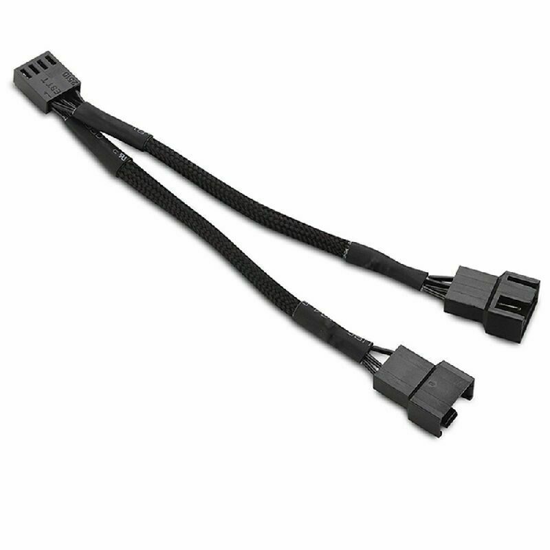 1pc 4 Pin PWM To Dual PWM Power Y-Splitter Adapter Fan Case PC T1Y5 For CPU R8N0