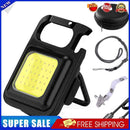 #A Rechargeable COB LED Mini Flashlight Keychain 4 Modes 400lm Pocket Clip Lamp