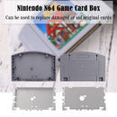 For N64 Cart Shell Cover Game Console Cases Replacement Kit (EU/Jap Gray)