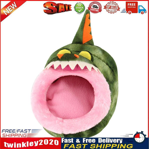 Winter Plush Cat Bed House Small Pet Warm Sleep Nest Kennel (Alligator L) Newly