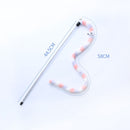 Funny Cat Stick w Crisp Bell Caterpillar Interactive Teaser Wand (Macaroon)