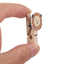 Decoration 10 Pcs/Set Craft Decoration Wooden Clip Photo Clip With Hemp Rope