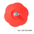Torx Silicone Cup Cover Heat-resistant Reusable Cartoon Lid (Red Snowman)