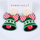 Bells Fashion Jewelry Acrylic Christmas Earrings Drop Earrings Stud Ear Ring