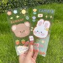 Water Bottle Stickers Laptop Skateboard PVC Decals for Kids Teens (Bear) Newly