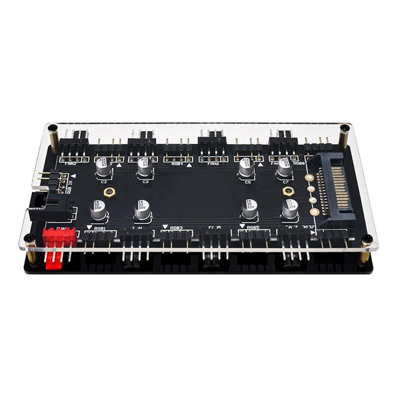 1 to 8 Multi Way Splitter RGB PWM Hub Controller Adapter (5V 3Pin+Shell)