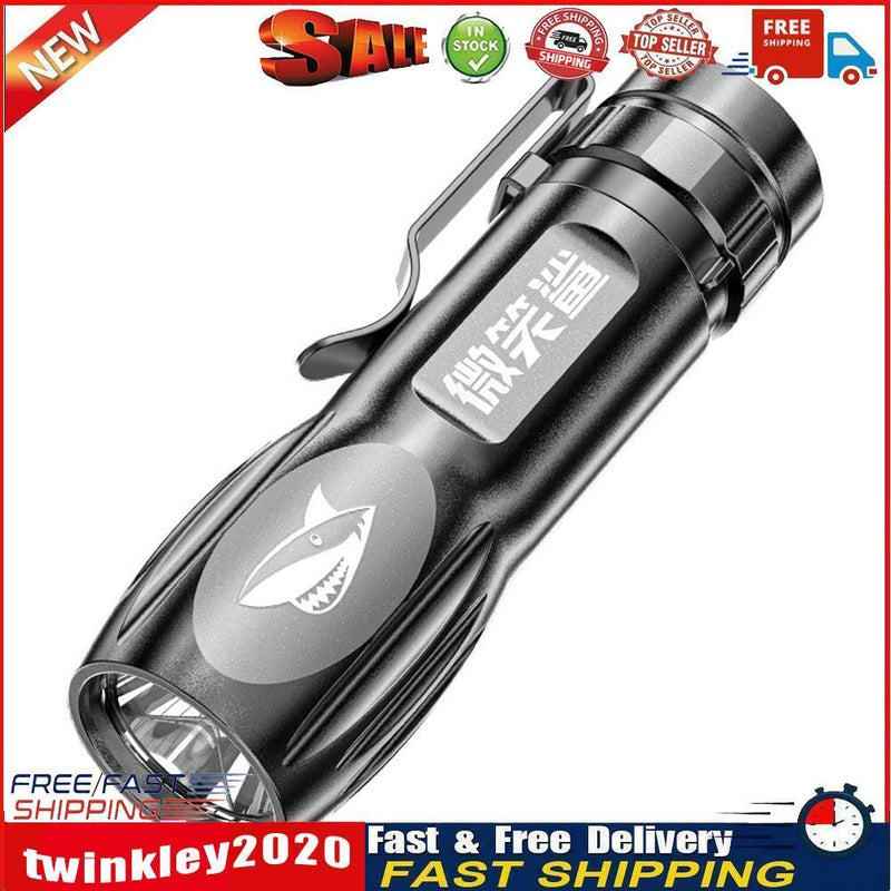 USB Rechargeable LED Beads Flashlight Portable Torch w/ Built-in Battery Newly