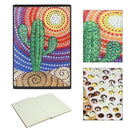 DIY Cactus Special Shaped Diamond Painting 60 Page A5 Notebook School Stationery