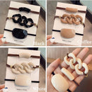 Elastic Hair Ties Hair Rope Clip Rubber Bands Women Scrunchie Ponytail Holder