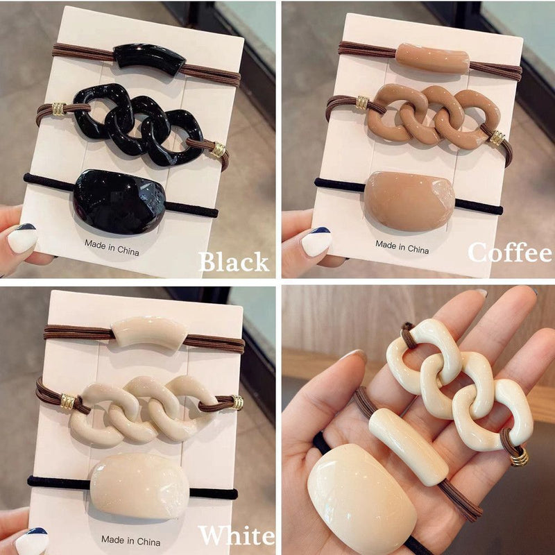 Elastic Hair Ties Hair Rope Clip Rubber Bands Women Scrunchie Ponytail Holder