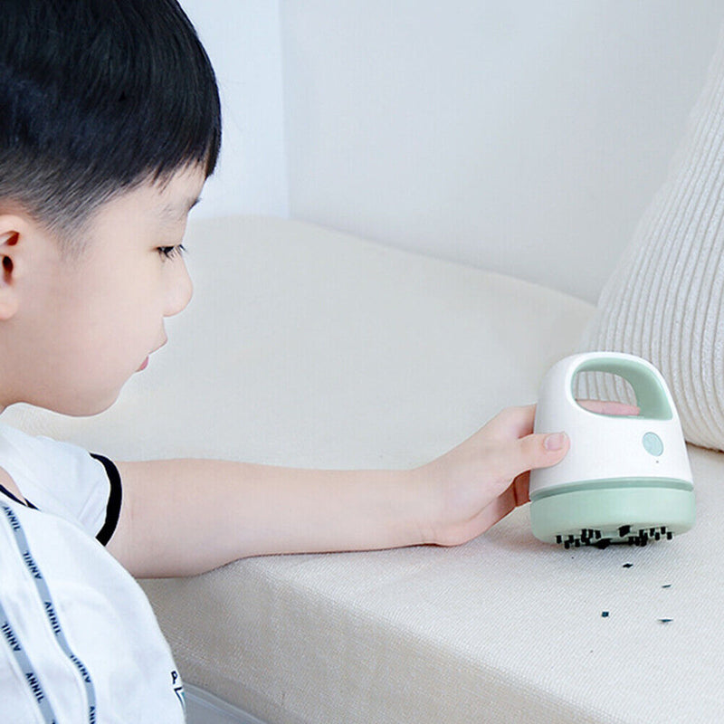 Desktop Vacuum Cleaner Hair Dust Collector for Computer Keyboard (Blue)
