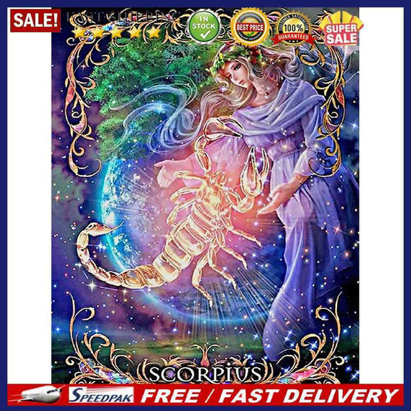 5D DIY Full Square Drill Diamond Painting 12 Constellations Art Craft Mosaic