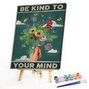 Oil Paint By Numbers Butterfly Flower Frameless Picture Craft Kit for Bedroom