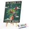 Oil Paint By Numbers Butterfly Flower Frameless Picture Craft Kit for Bedroom
