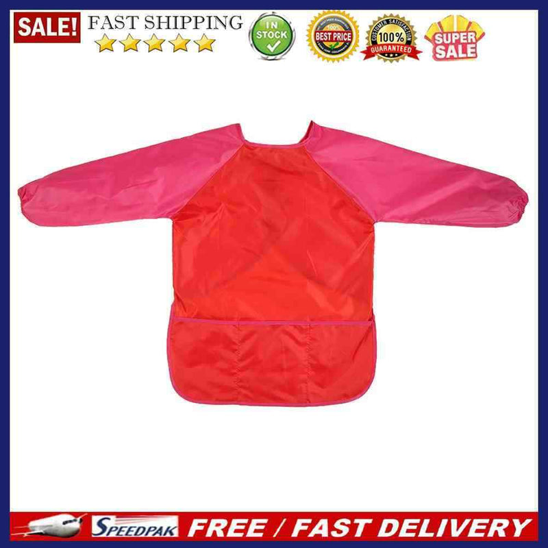 Waterproof Child Kids Drawing Apron Anti-dressing Overalls Kindergarten Pinaf