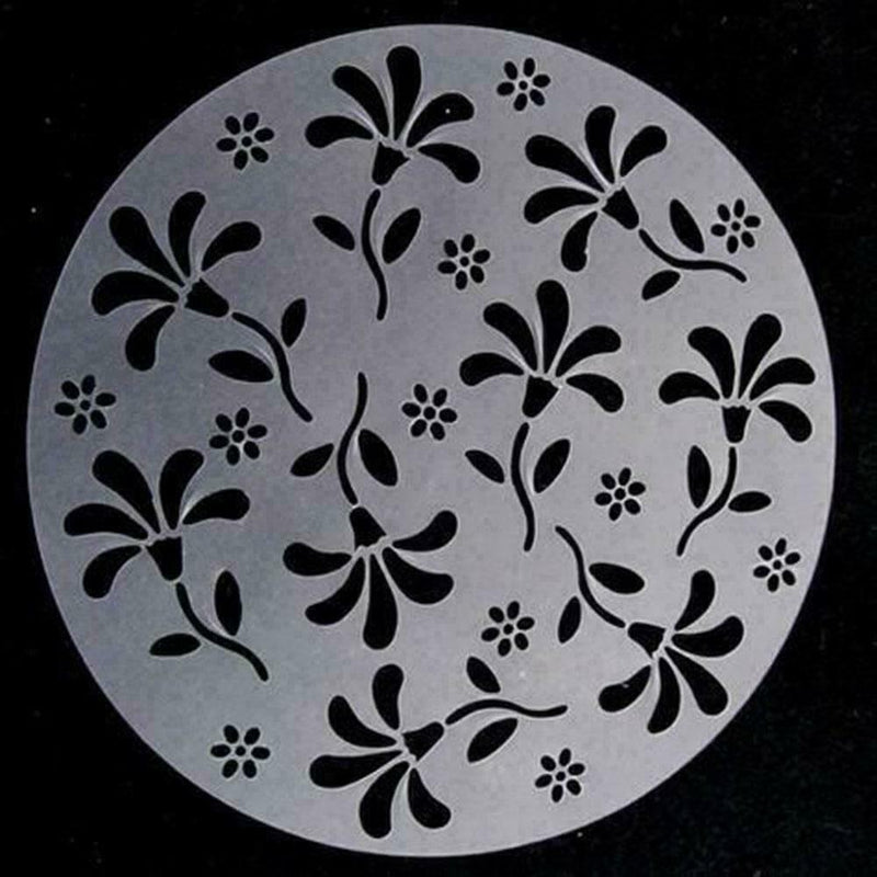 4 pcs/set DIY plastic stencil set cake decoration tools K0D5 V8Q3 F4S5