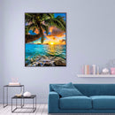 Seascape 5D DIY Full Square Diamond Painting Mosaic Kits Hanging Picture 30x40cm