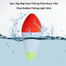 5pcs Foam Fishing Float Buoy Tube Float Bobber Fishing Light Stick (10g) Newly