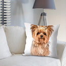 Crown Dog Print Linen Pillowcase Cushion Pillow Cover for Bed Sofa Car Throw