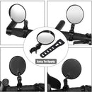 Rear View Handle Rearview Mirror MTB Bike Mirrors Bicycle Rearview  Mirrors