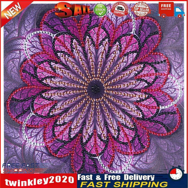 5D DIY Special-shaped Diamond Painting Cross Stitch Mosaic (H091 Flower) Newly