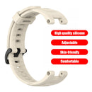 Silicone Watch Strap Band for Huami Amazfit T-Rex Pro/Amazfit T-Rex (Beige)