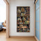 Frameless Oil Paint By Numbers DIY Bookshelf Cat Picture Craft Kit for Home