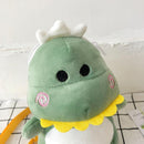 Women Mini Plush Shoulder Crossbody Bag Cartoon Cute Dinosaur Money Phone Bag
